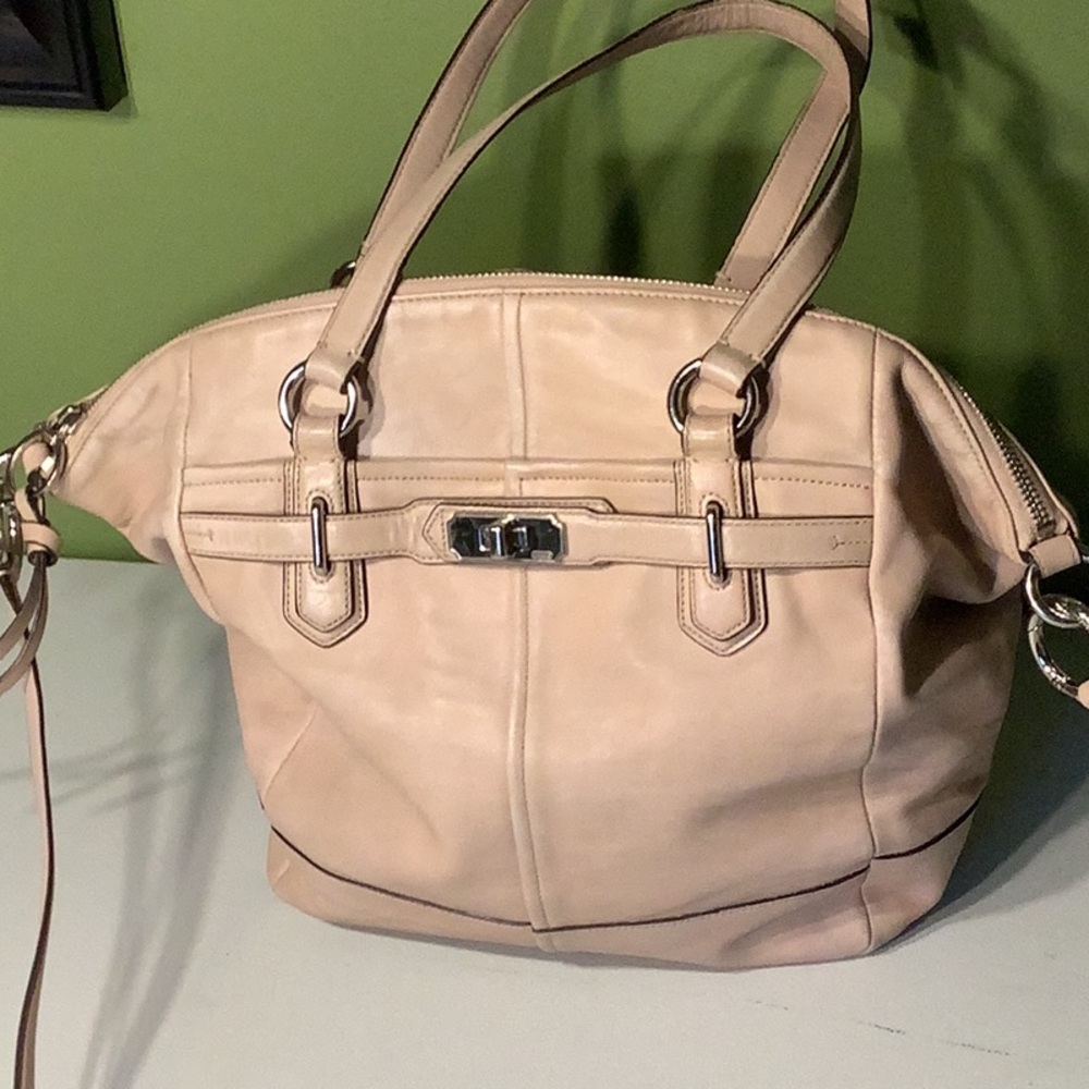 Coach Chelsea Jayden light tan leather shoulder bag - Picture 2 of 12